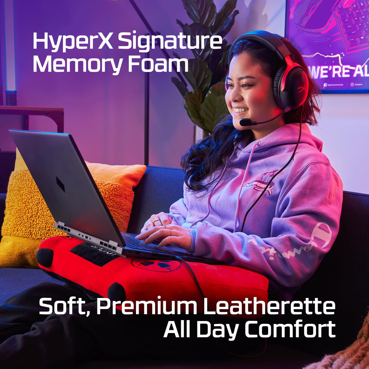 HyperX Cloud III Wired Gaming Headset, Black/Red