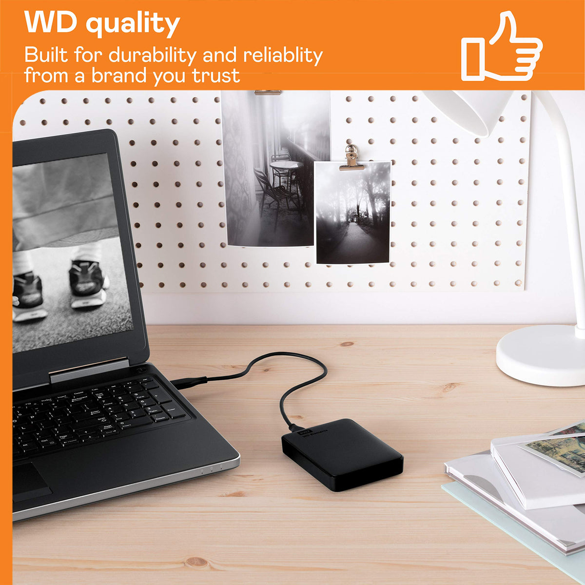 Western Digital 5TB Elements Portable External Hard Drive, Black