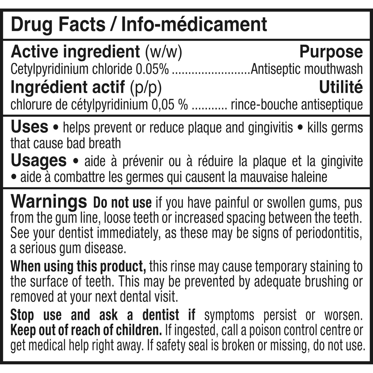 TheraBreath Healthy Gums Oral Rinse, Clean Mint, 1 L