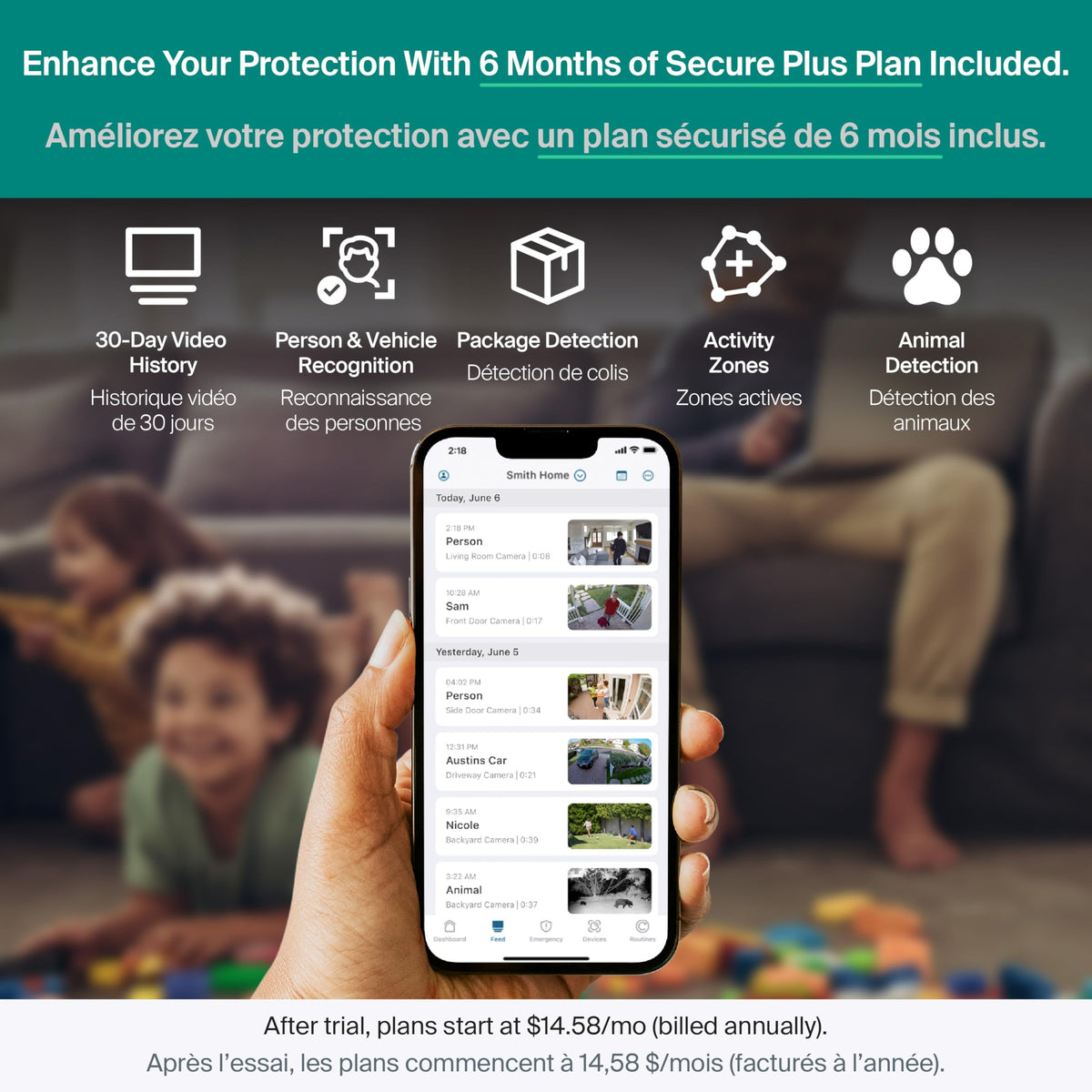 Arlo Essential Security Camera 2K, 3rd Gen, Outdoor, 2 Cam, White