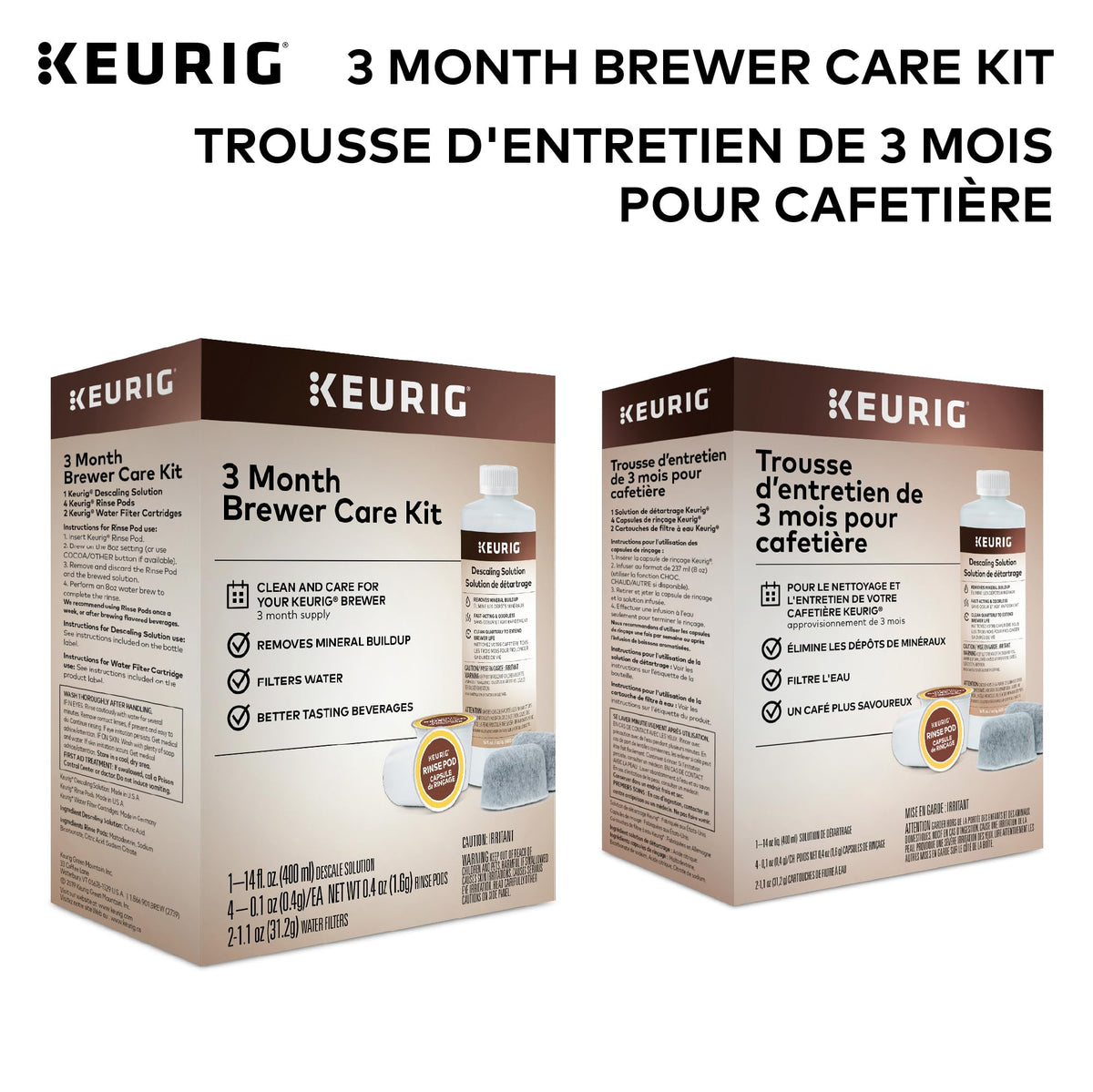 Keurig 3-Month Brewer Maintenance Kit, 7 Count