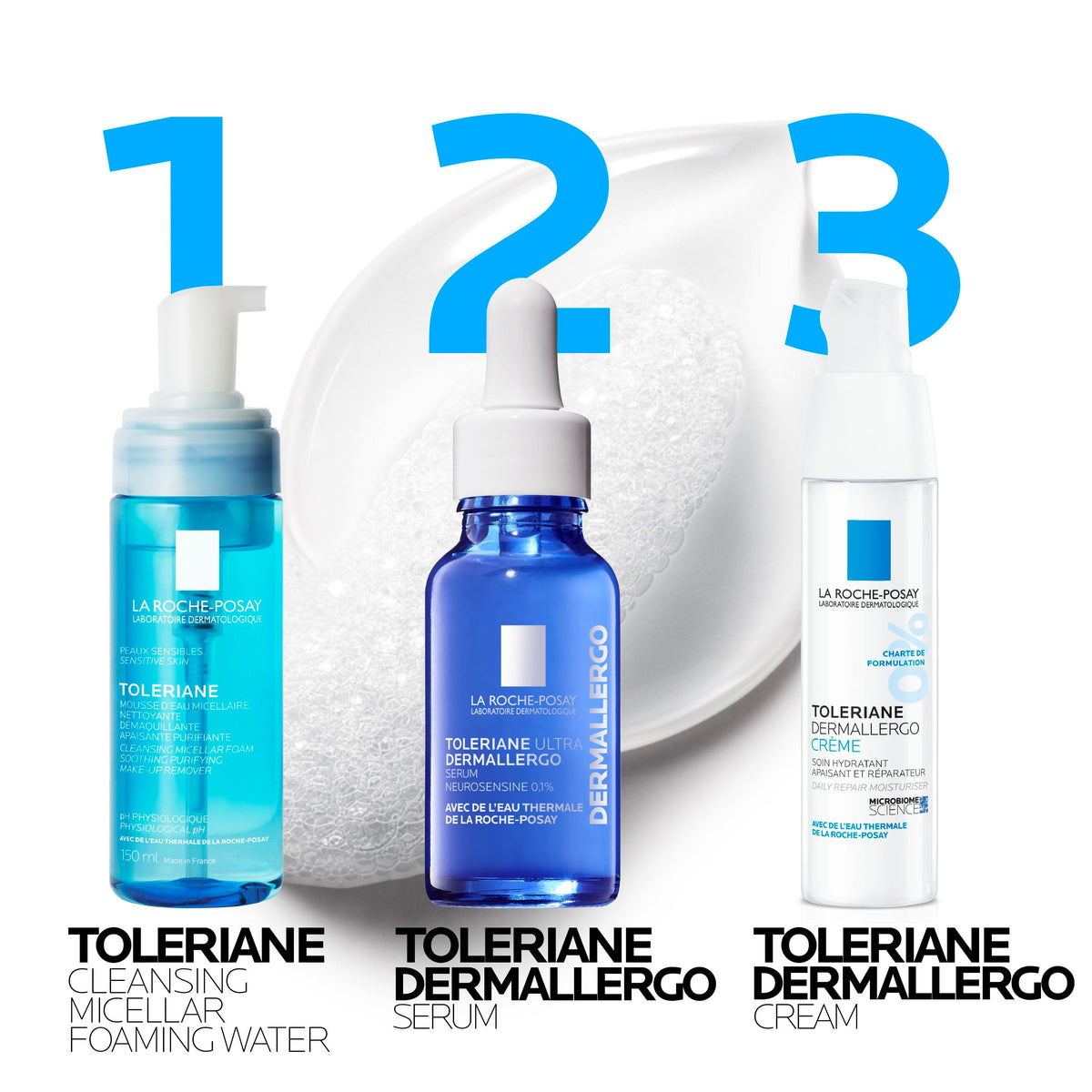 La Roche-Posay Toleriane Micellar Foaming Water Face Wash, 150 mL