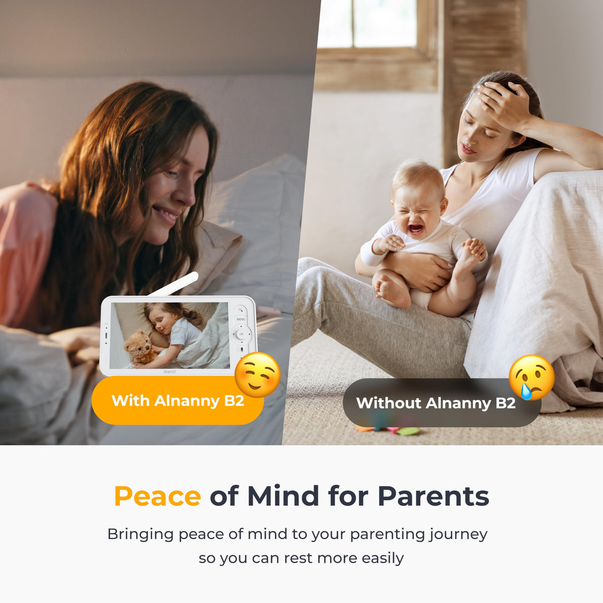 Arenti B2 WiFi 6 Baby Monitor with 5" Display