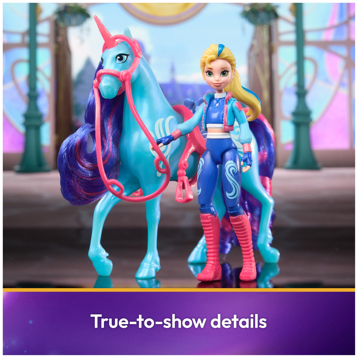 Unicorn Academy Isabel & River Dolls with 2 Accessories & Hair Tool