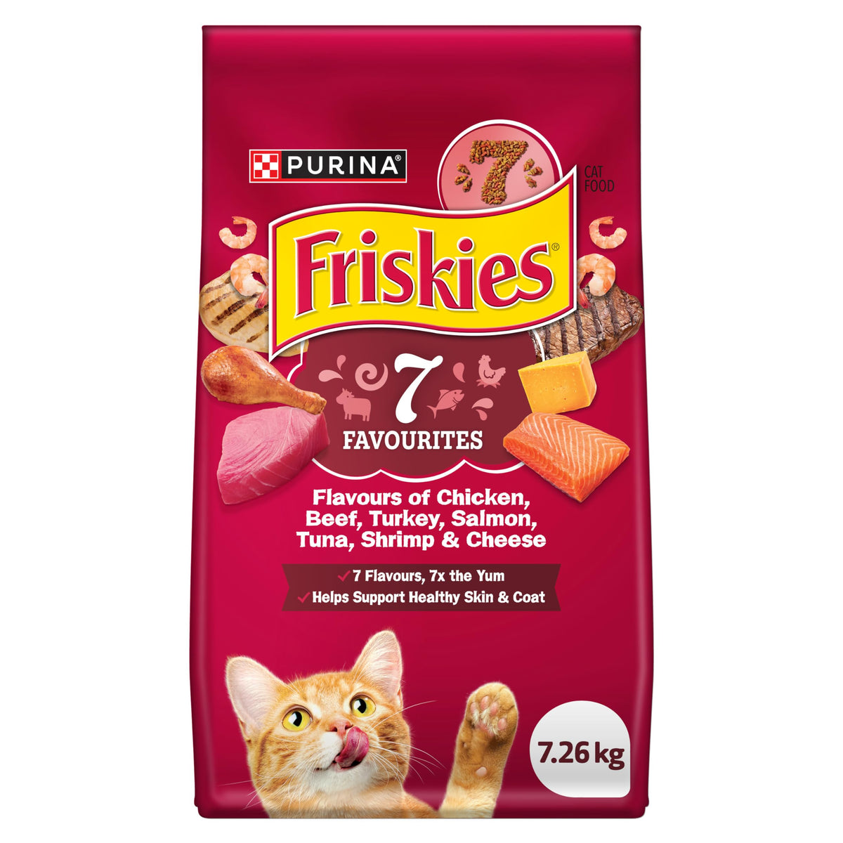 Friskies 7 Dry Cat Food, 7.26 kg
