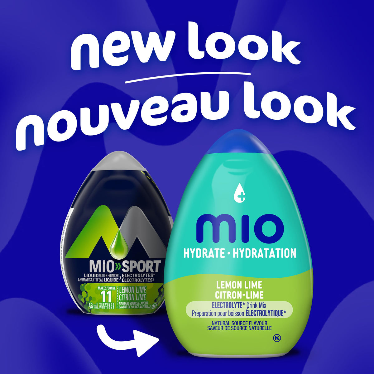 Mio Sport Lemon Lime Liquid Water Enhancer, 12 ct Case