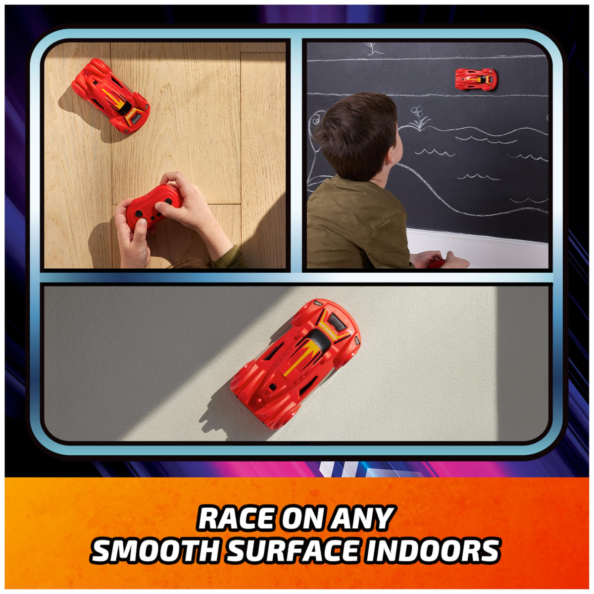 Air Hogs Zero Gravity Sprint RC Car Wall Climber, Red