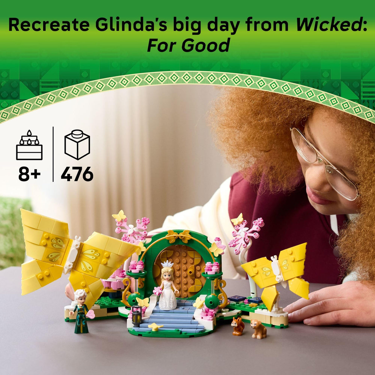 LEGO Wicked Glinda's Wedding Day Building Toy, Ages 8+, 75688