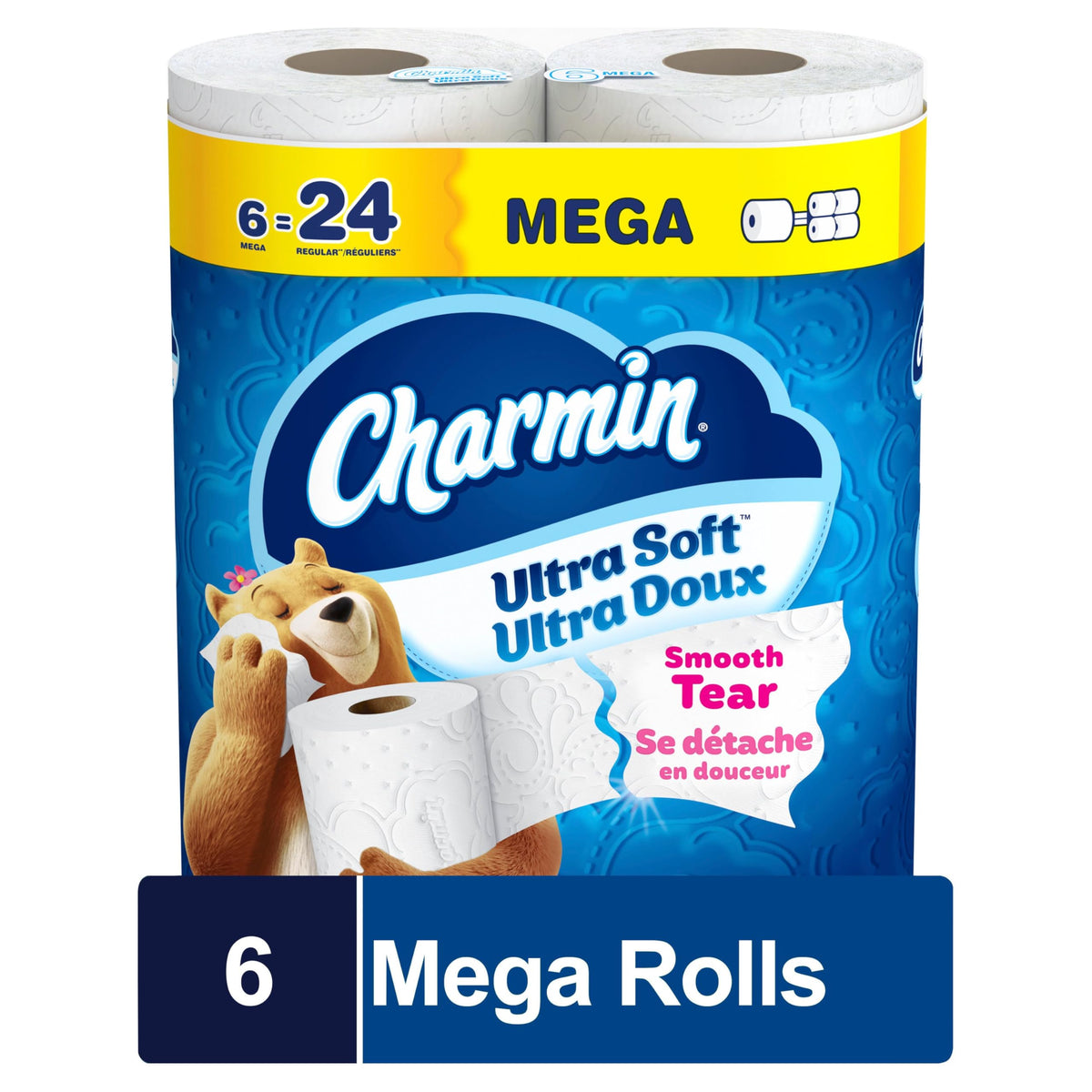Charmin Ultra Soft Toilet Paper, 18 Mega Rolls