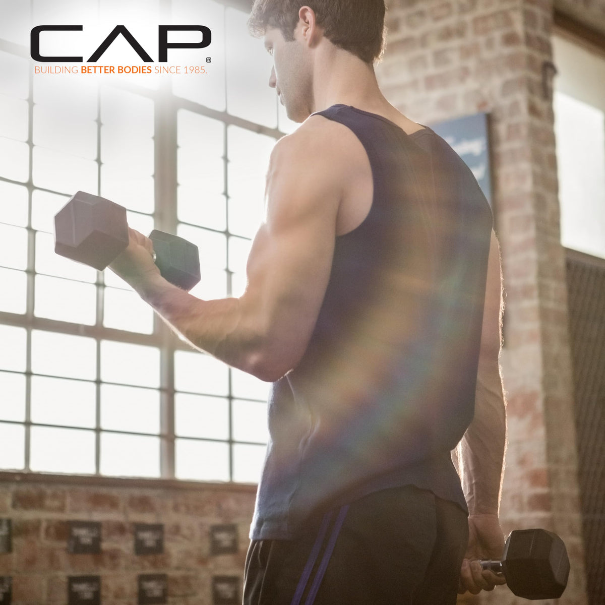 CAP Barbell Coated Hex Dumbbells, 15 lb Pair