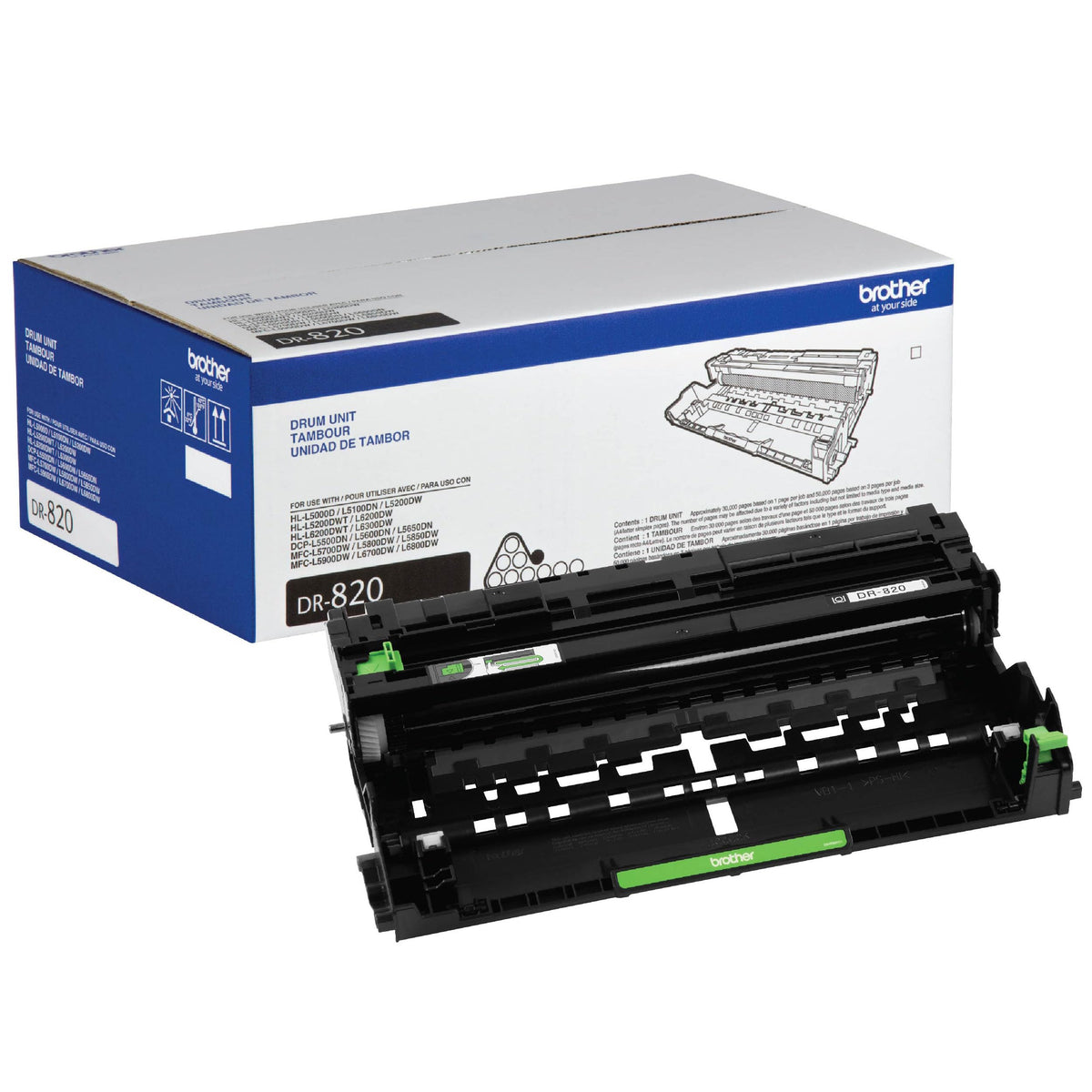 Brother Genuine DR820 Drum Unit, Black