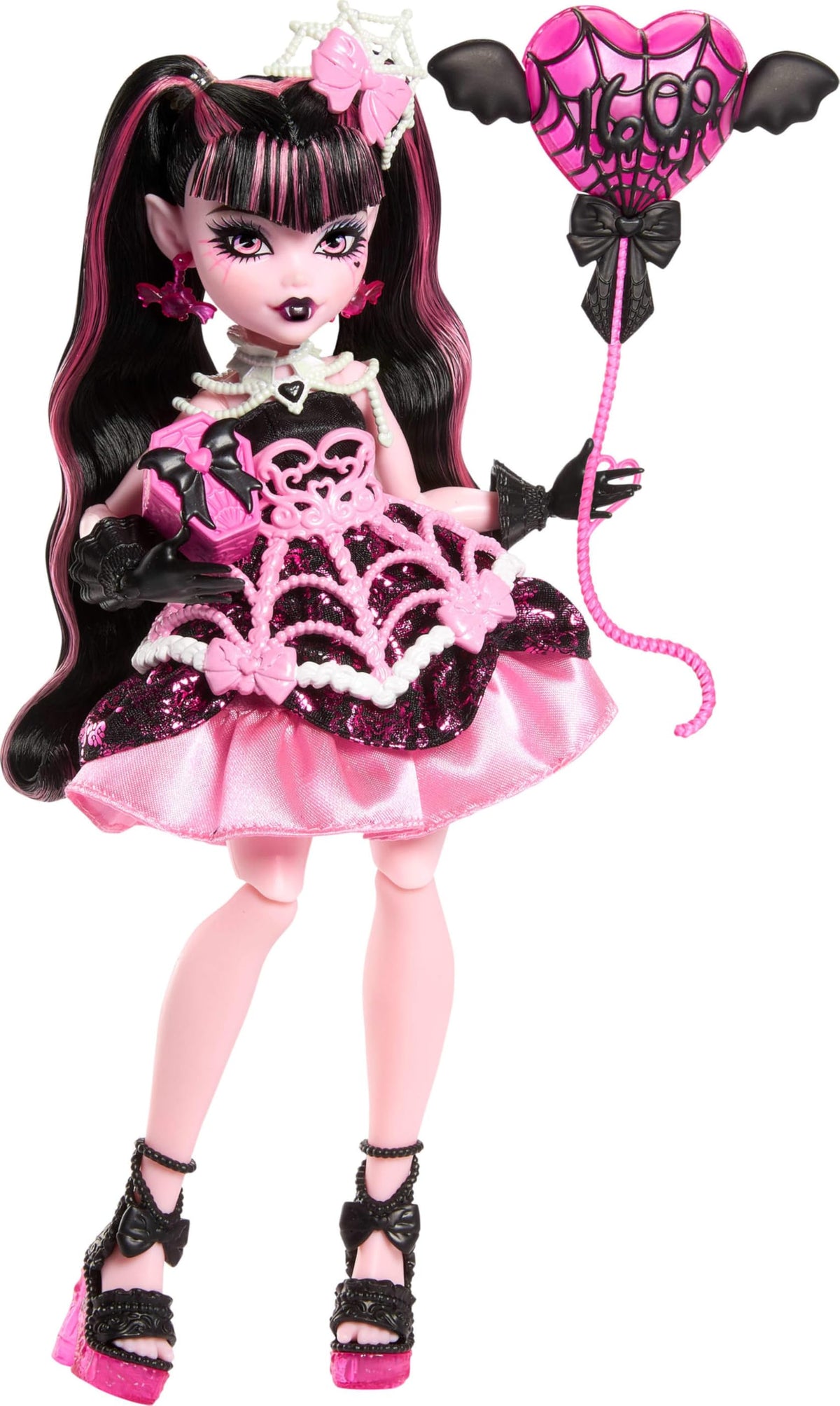 Monster High Scary Sweet Birthday Draculaura Doll in Pink Party Dress