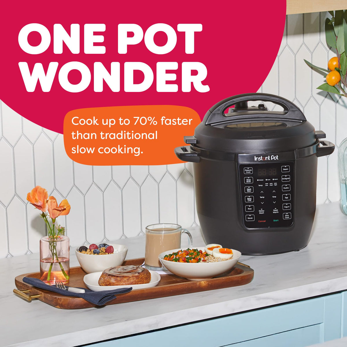 Instant Pot RIO 7-in-1 Electric Multi-Cooker, 6 Quart