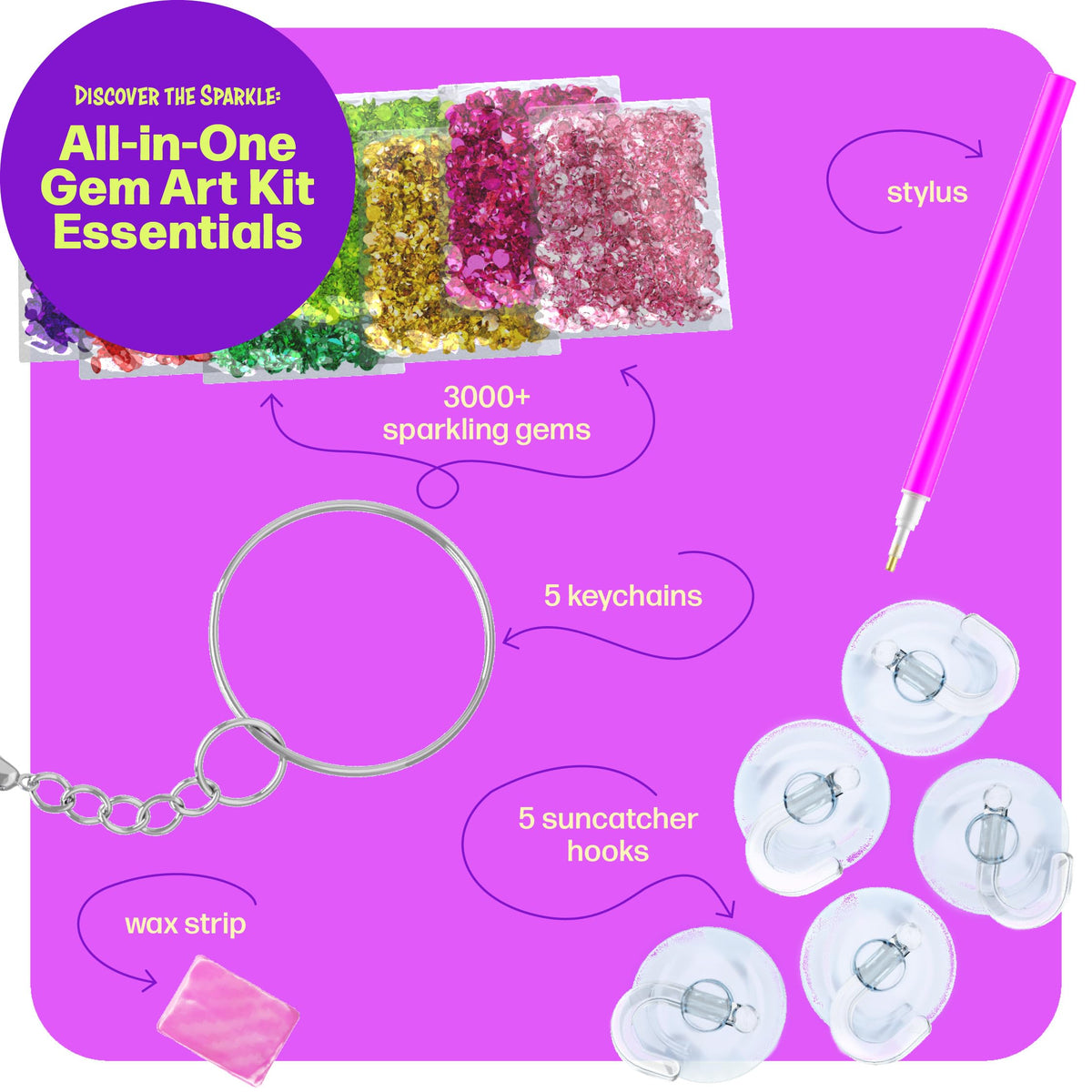 Gem Diamond Painting Kit for Kids