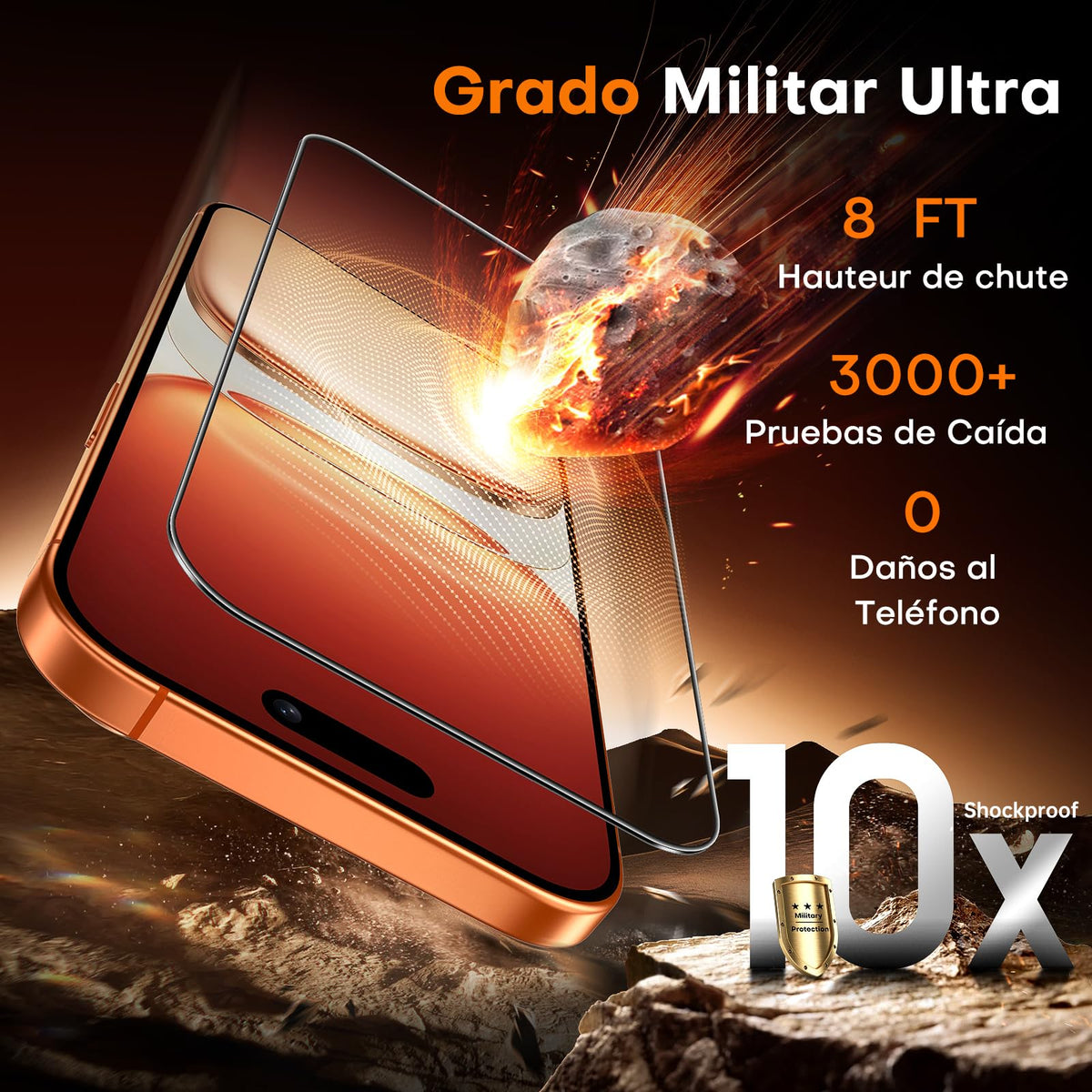 TOCOL Tempered Glass Screen Protector for iPhone 16 Pro Max, 2 Pack