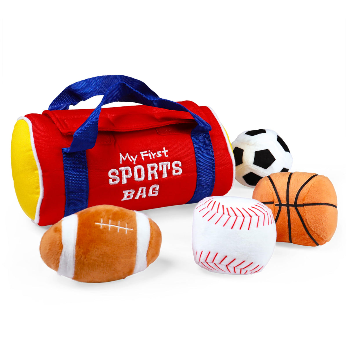 Baby GUND My First Sports Bag Plush Playset, 5 Piece, 8 in