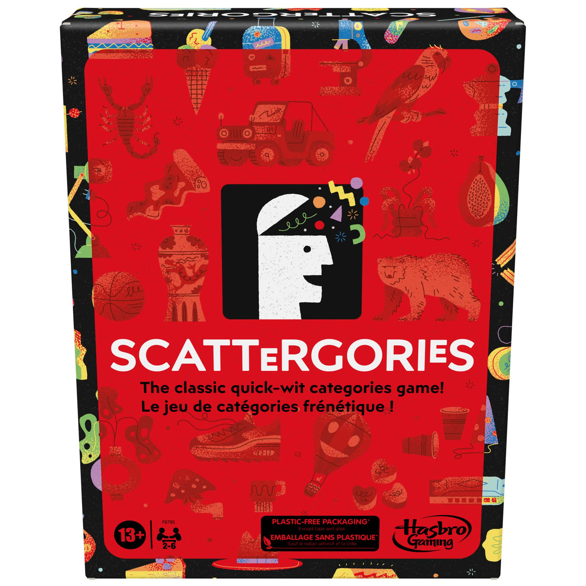 Scattergories Classic Game, English & French, Ages 13+