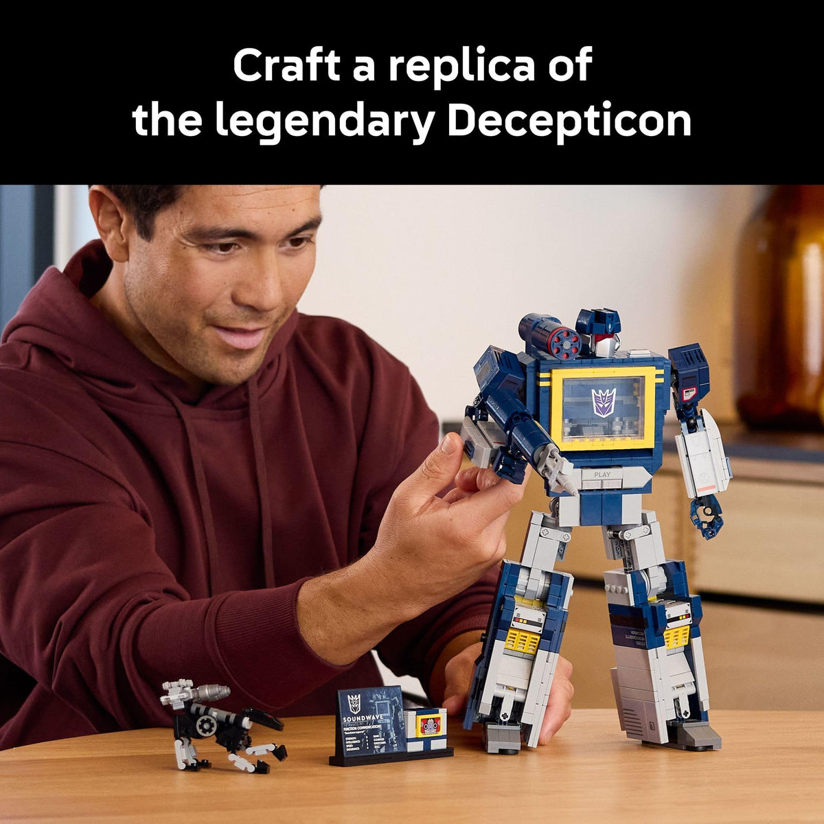 LEGO Icons Transformers: Soundwave Building Set, 10358