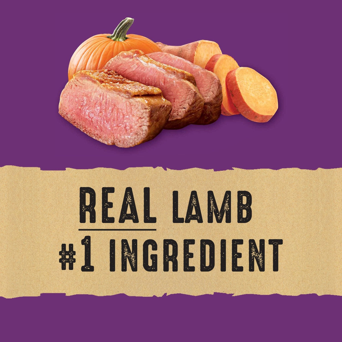 Nature's Recipe Adult Grain-Free Dog Food, Lamb, Sweet Potato, 10.8kg