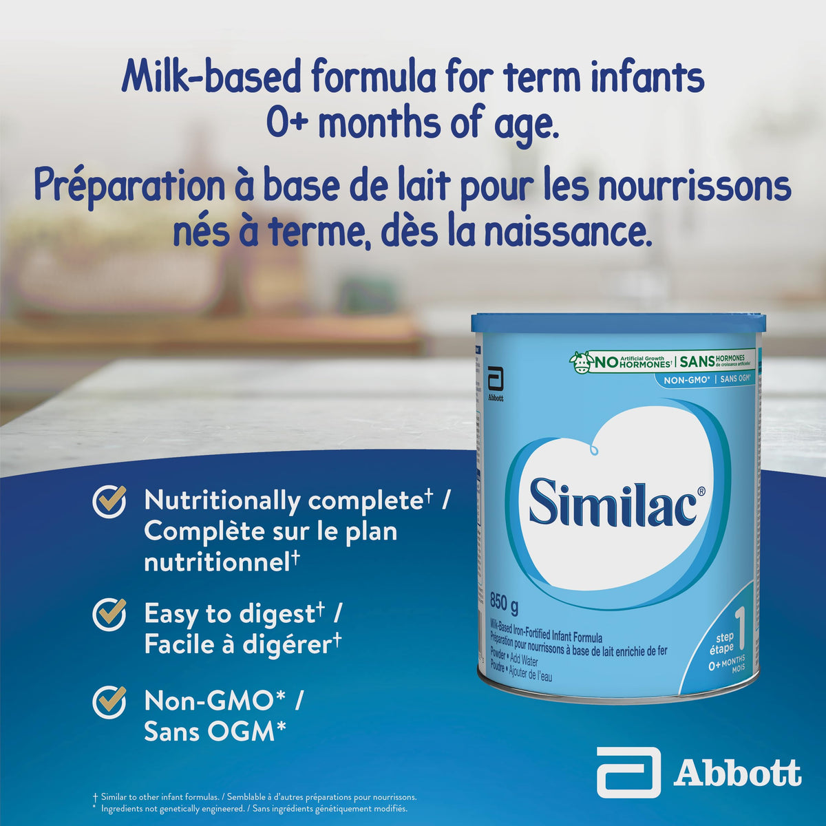 Similac Step 1 Non-GMO Baby Formula, Powder, 850 g