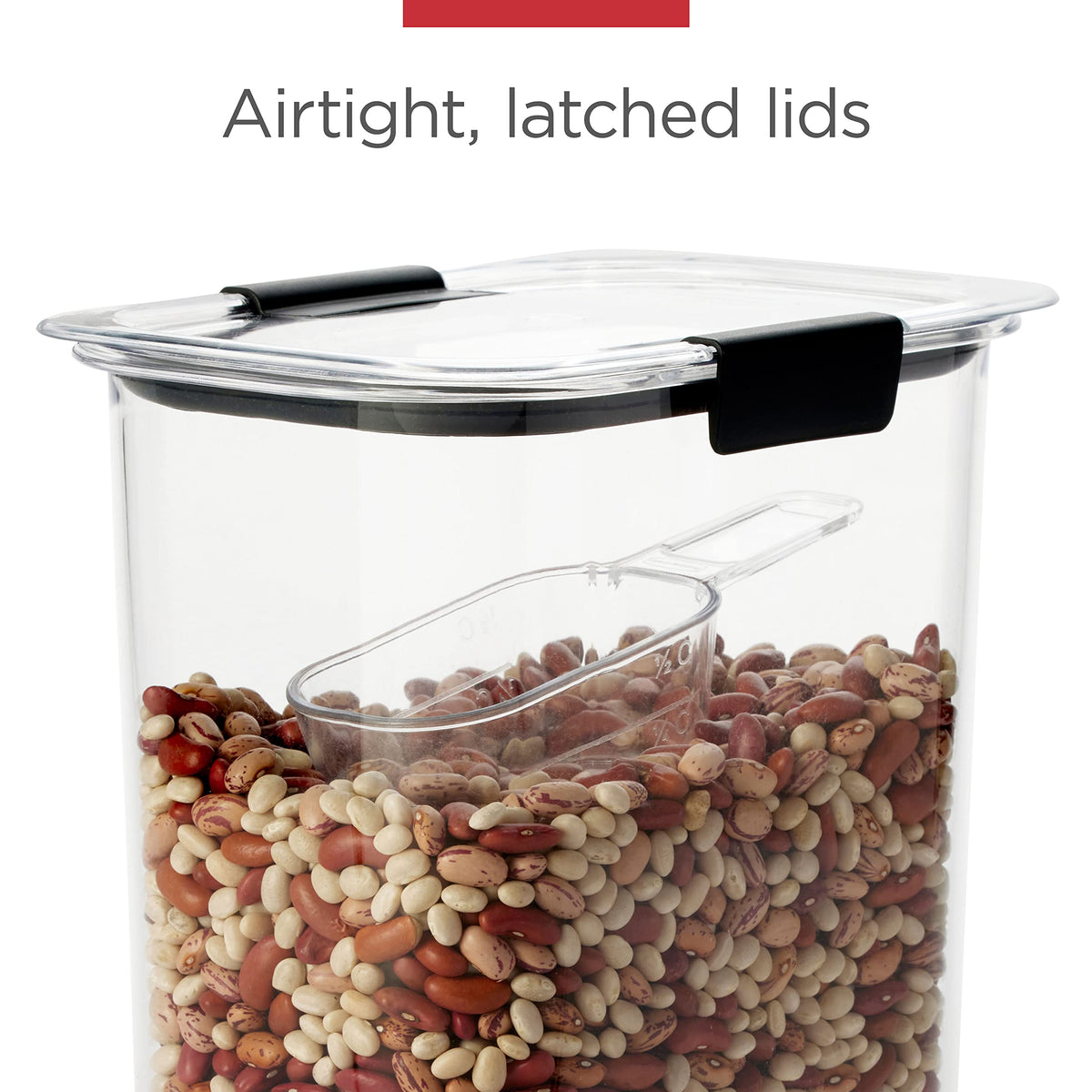 Rubbermaid Brilliance Pantry Containers, 20 Piece Set with 2 Scoops