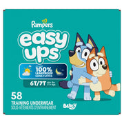 Pampers Easy Ups Training Underwear Boys, Size 8 (6T-7T), 58 Count