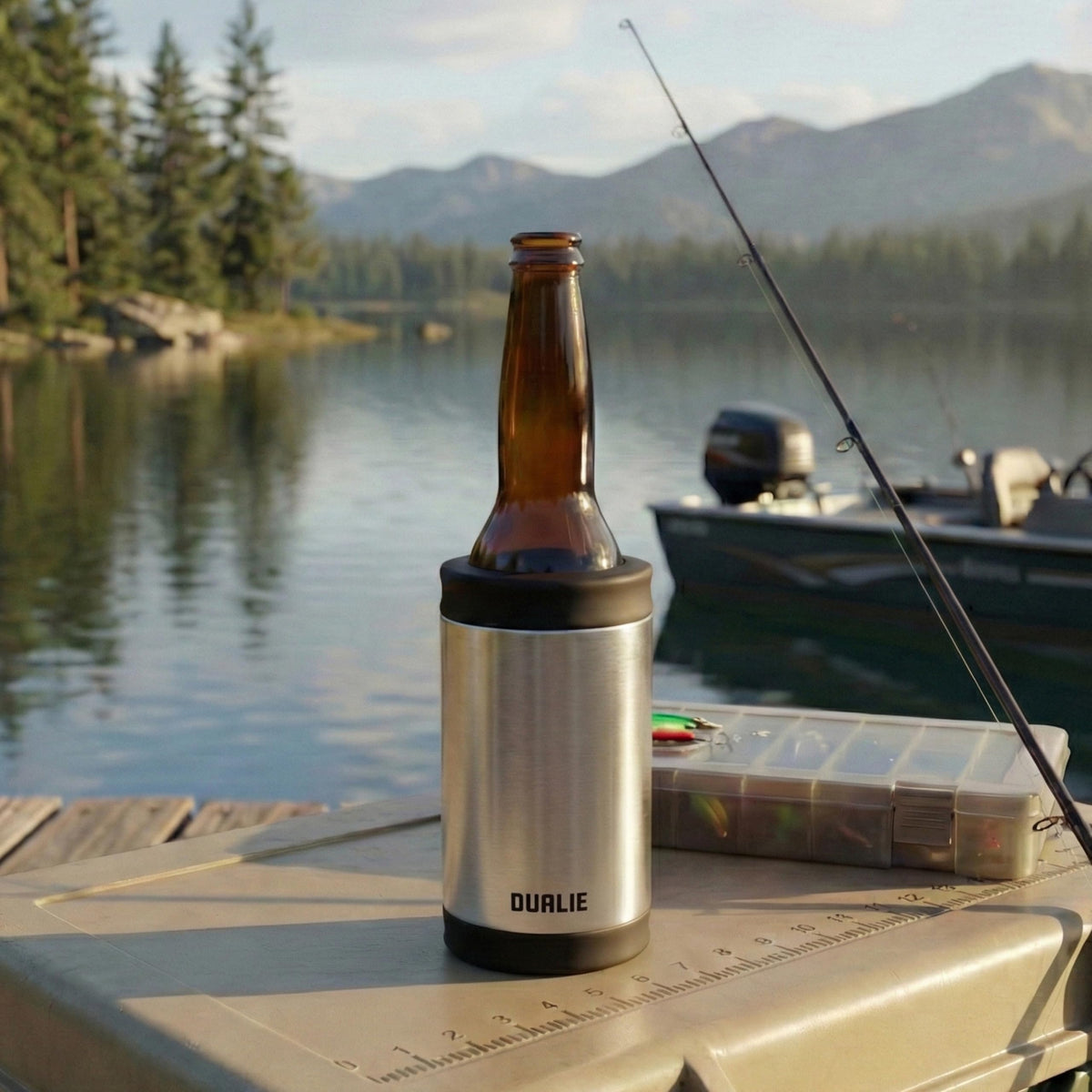 Dualie 3-in-1 Insulated Can Cooler, 12oz, Stainless
