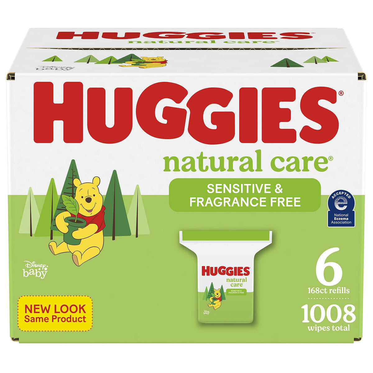 Huggies Natural Care Unscented Baby Wipes, Sensitive, 1008 Wipes