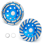 SWIGRANCE Diamond Concrete Grinding Cup Wheels, 4-1/2" (2 Pack)