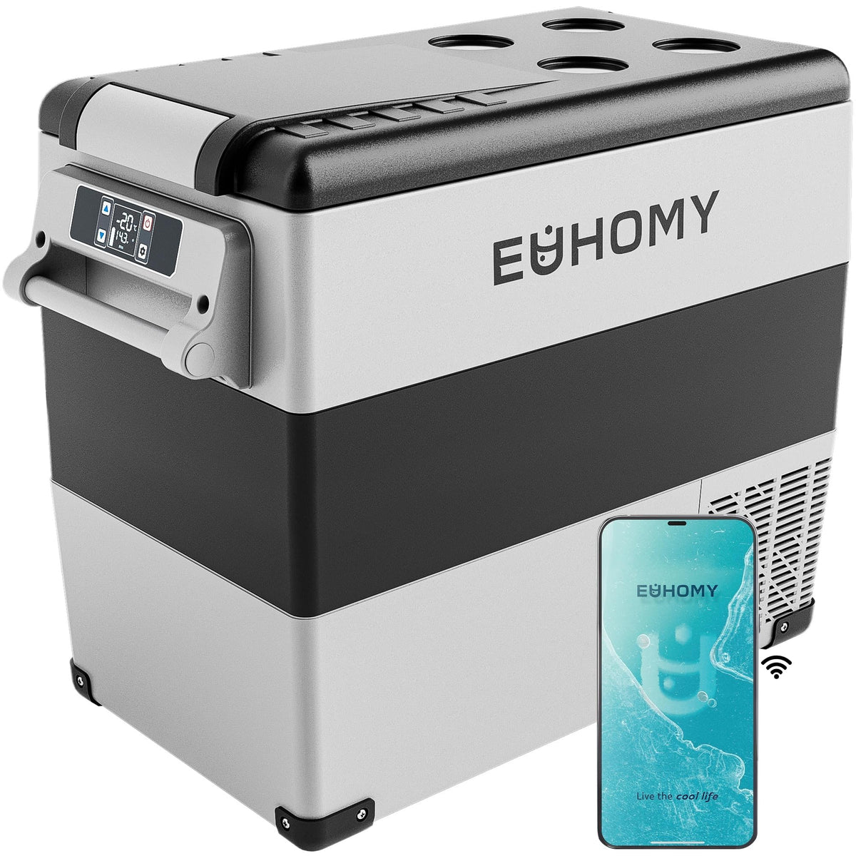 EUHOMY 12 Volt Refrigerator, 59QT (55L) Electric Cooler