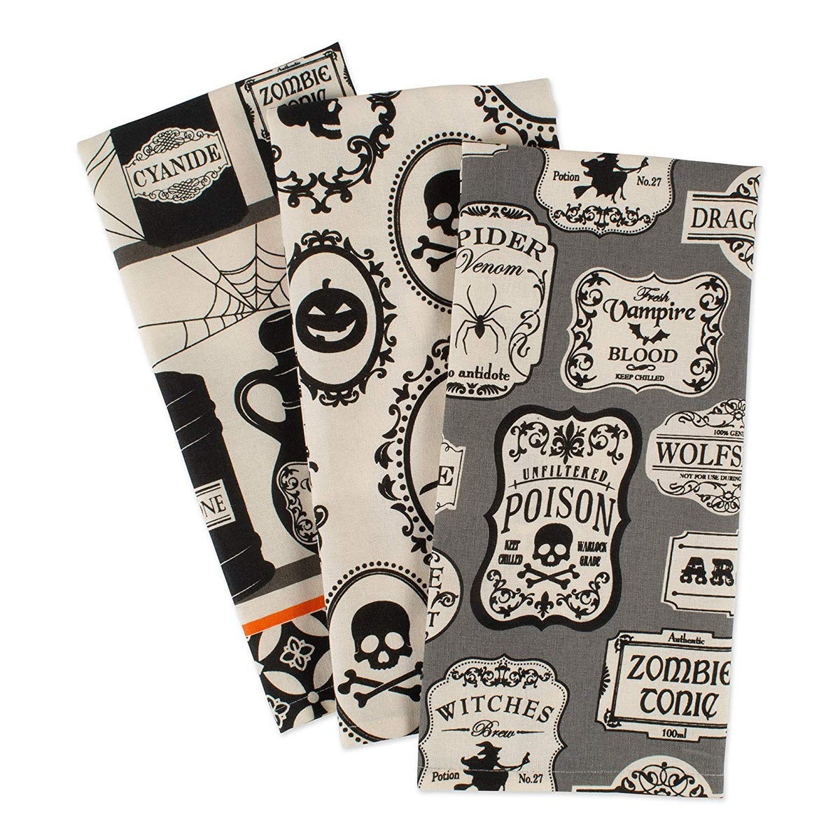 DII Oversized Cotton Dish Towels, 18x28 Inch, 3 Pack