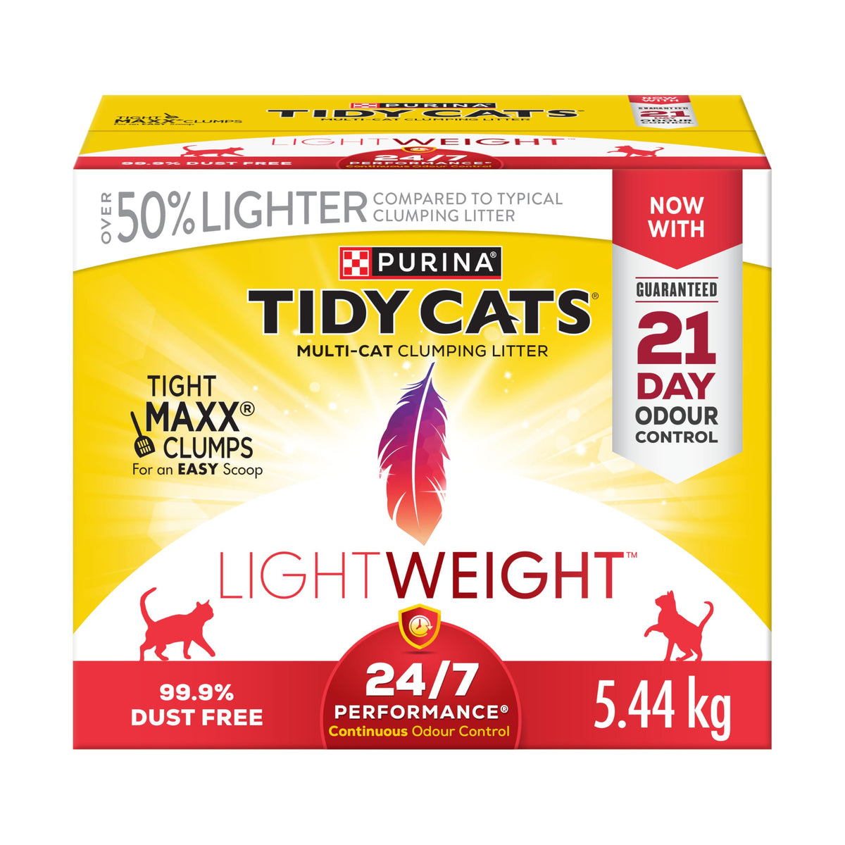Tidy Cats 24/7 Performance LightWeight Multi-Cat Litter, 5.44 kg