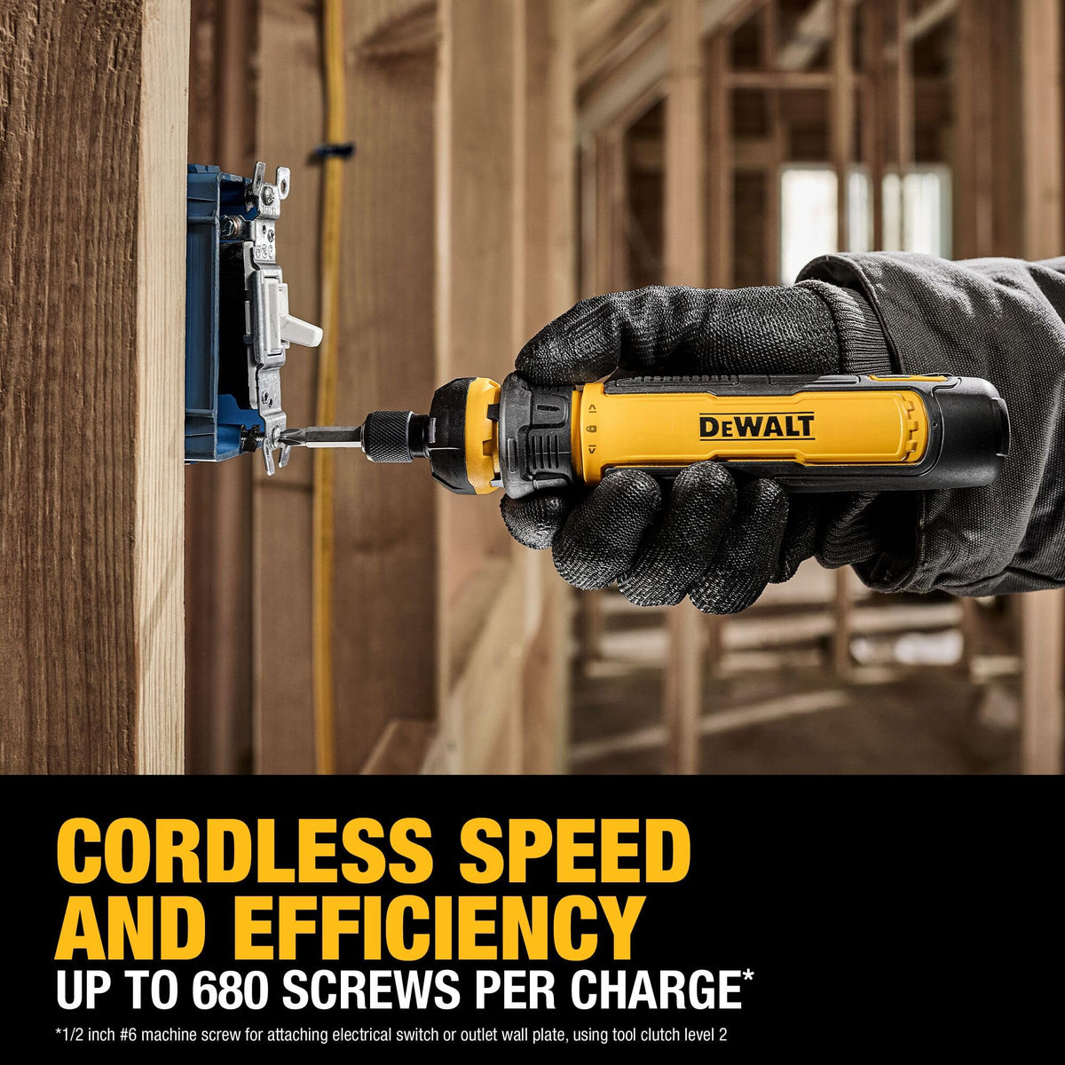 DeWalt 4V Cordless Screwdriver 15 Piece Set, DWHT66719