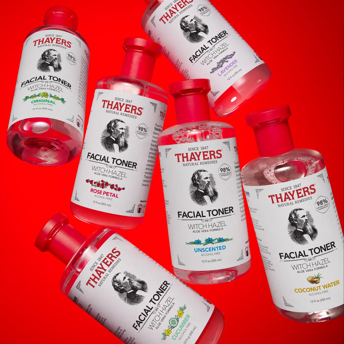 Thayers Unscented Witch Hazel Face Toner, 355 ml
