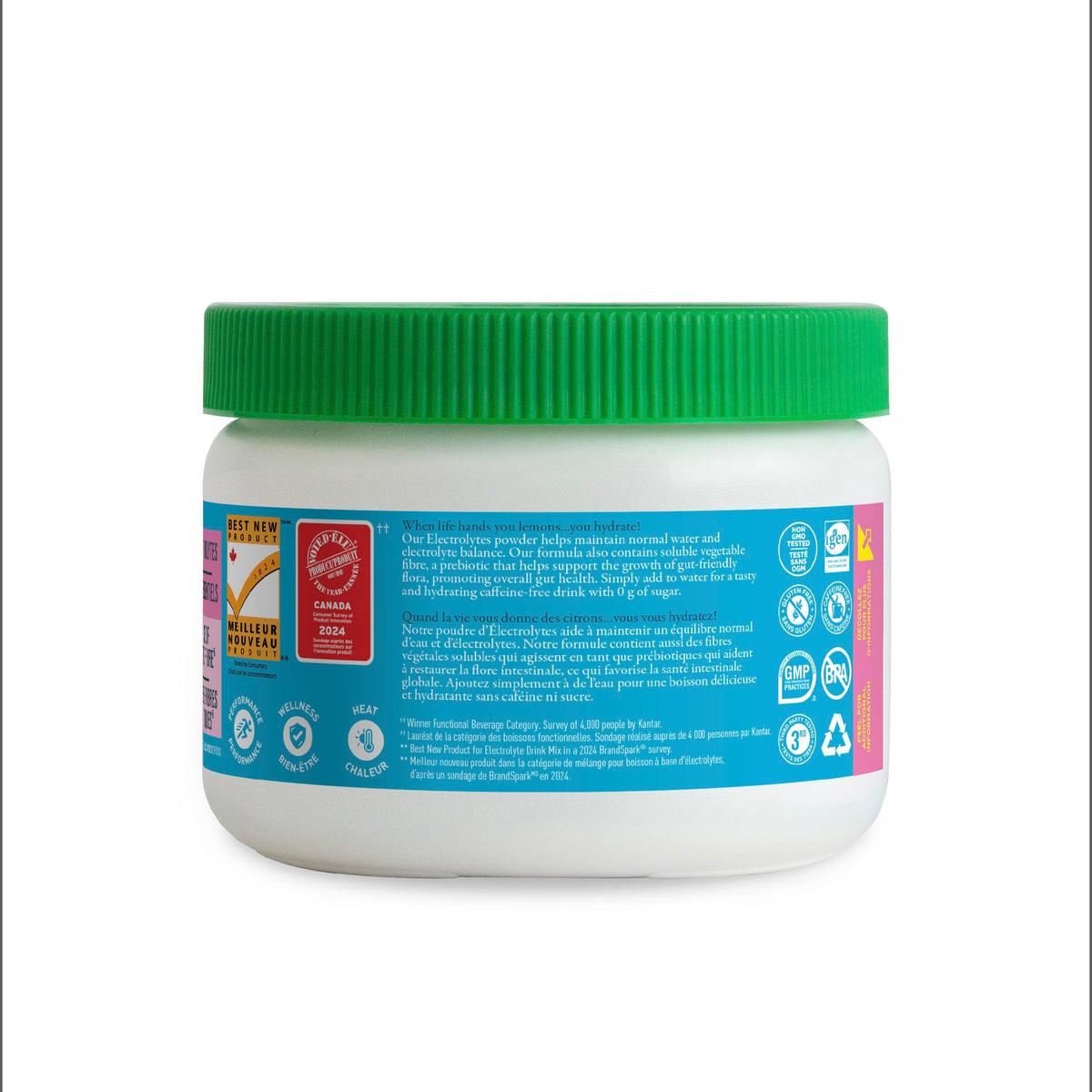 Organika Electrolytes Powder, Pink Lemonade, 210 g