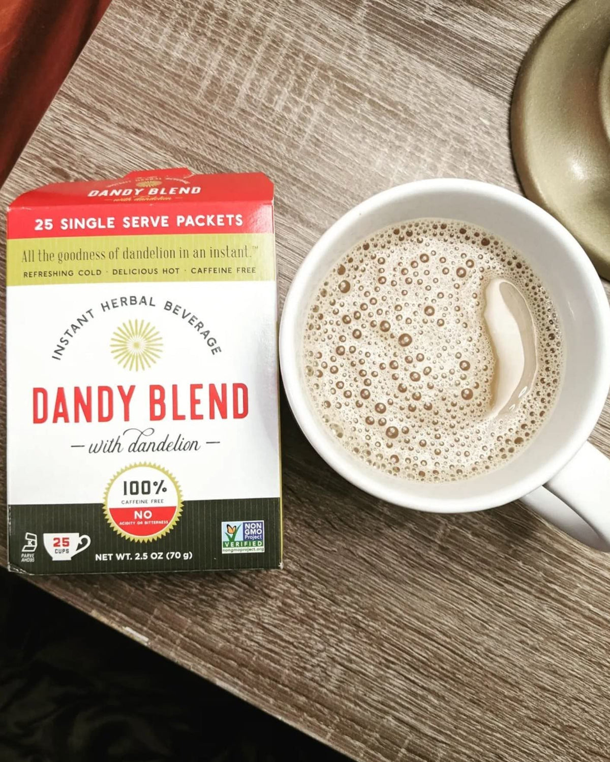 Dandy Blend Instant Dandelion Beverage, 25 Pouches, 200 g