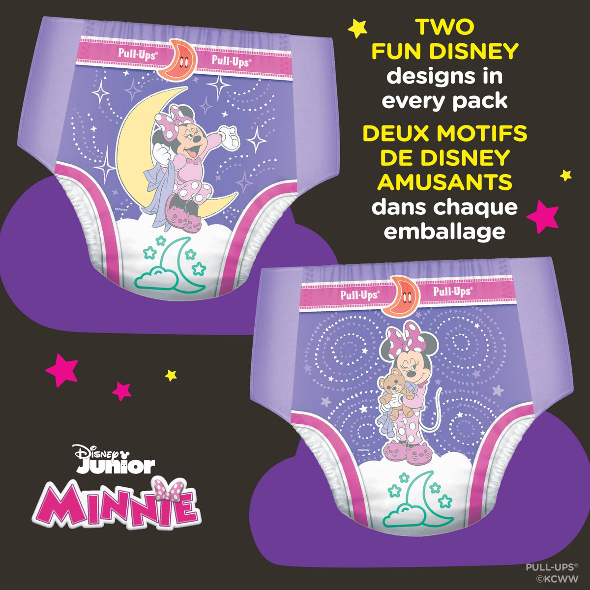 Pull-Ups Girls Night-Time Potty Training Underwear, 3T-4T, 60 Count