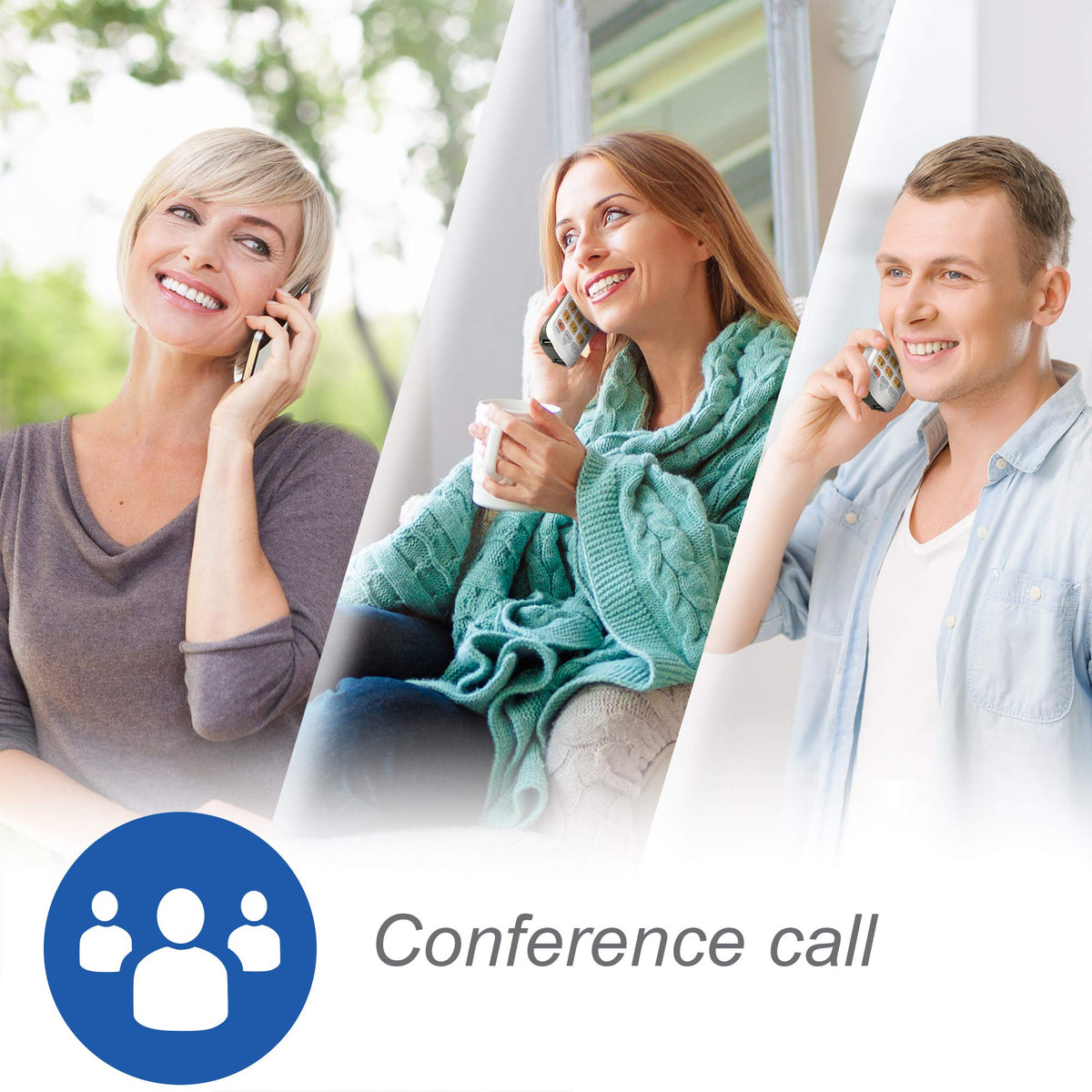 AT&T DECT 6.0 Cordless Phones with Caller ID, 2 Handsets