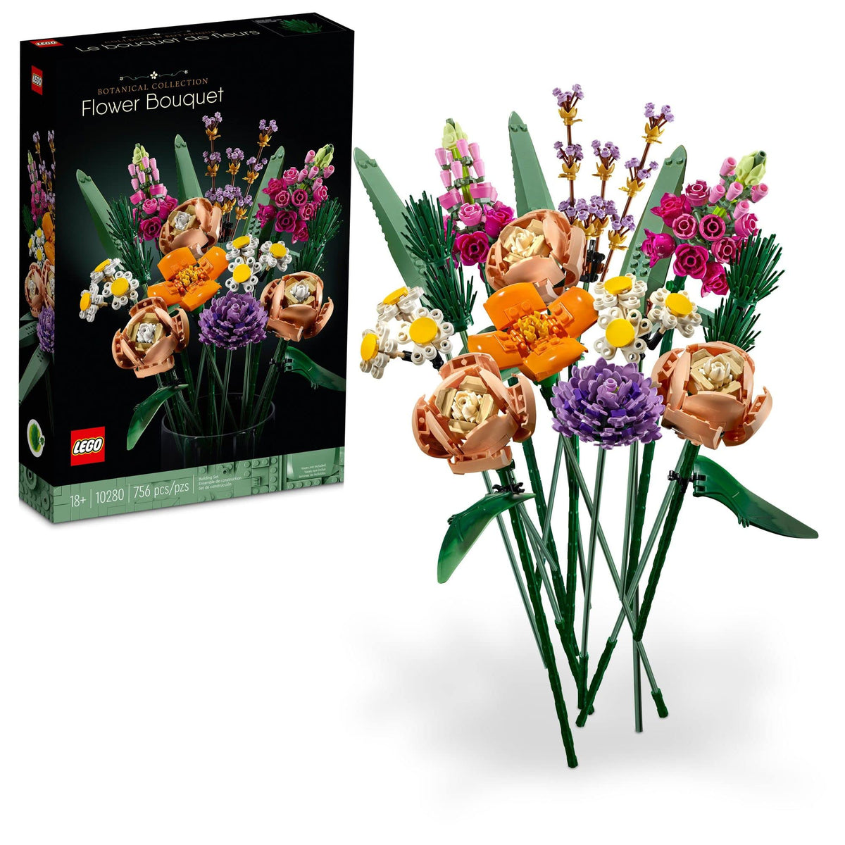 LEGO Icons Flower Bouquet Building Set, 10280