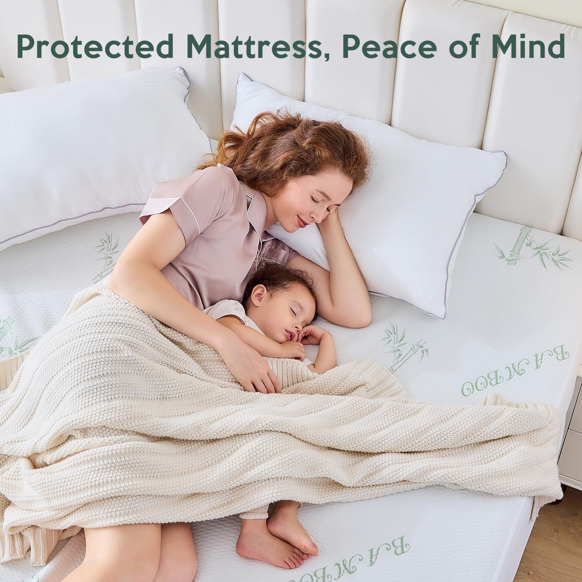 Muxhomo Waterproof Mattress Protector, Queen