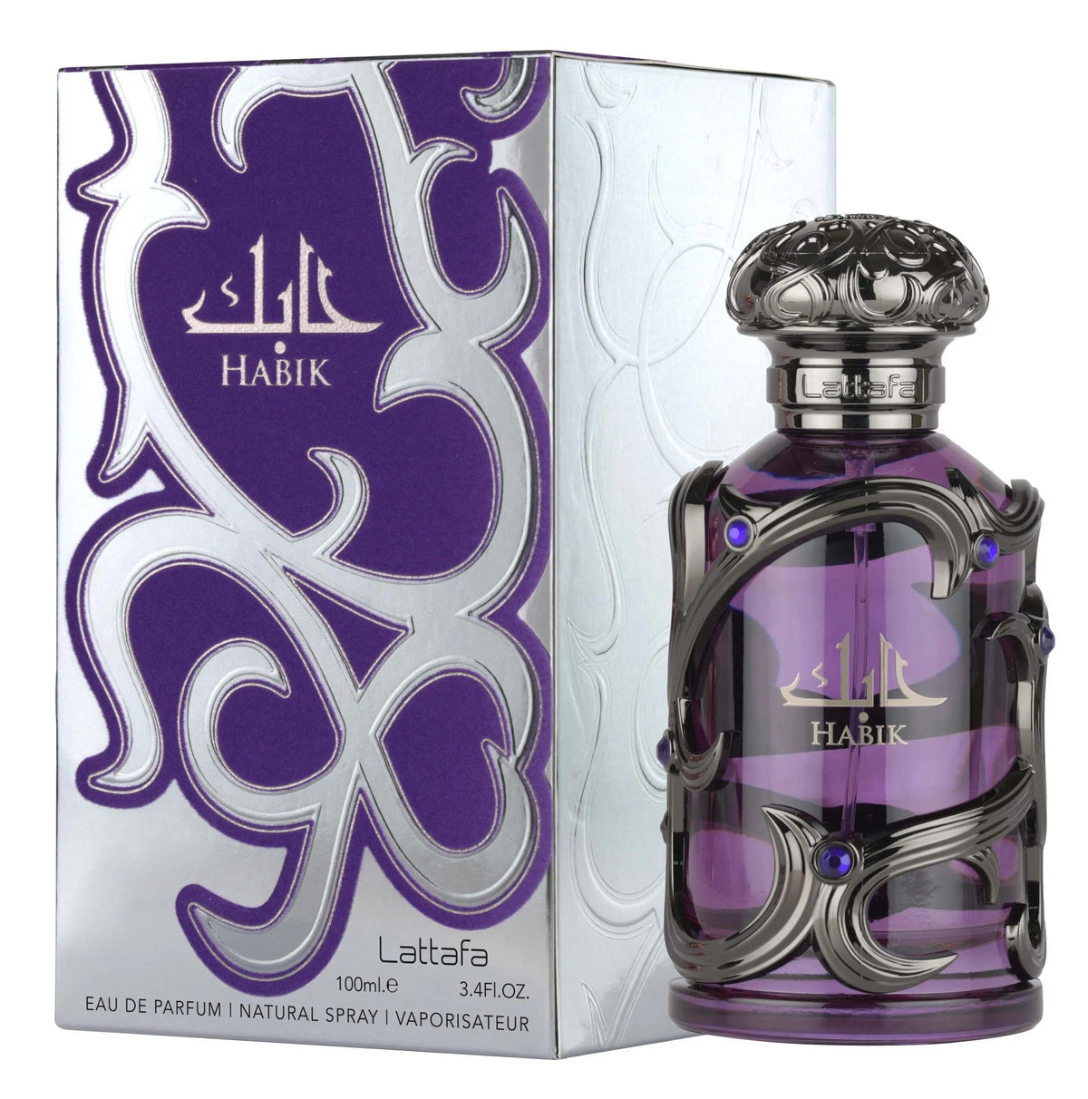 Lattafa Habik Eau de Parfum Spray for Men, 3.4 oz / 100 mL