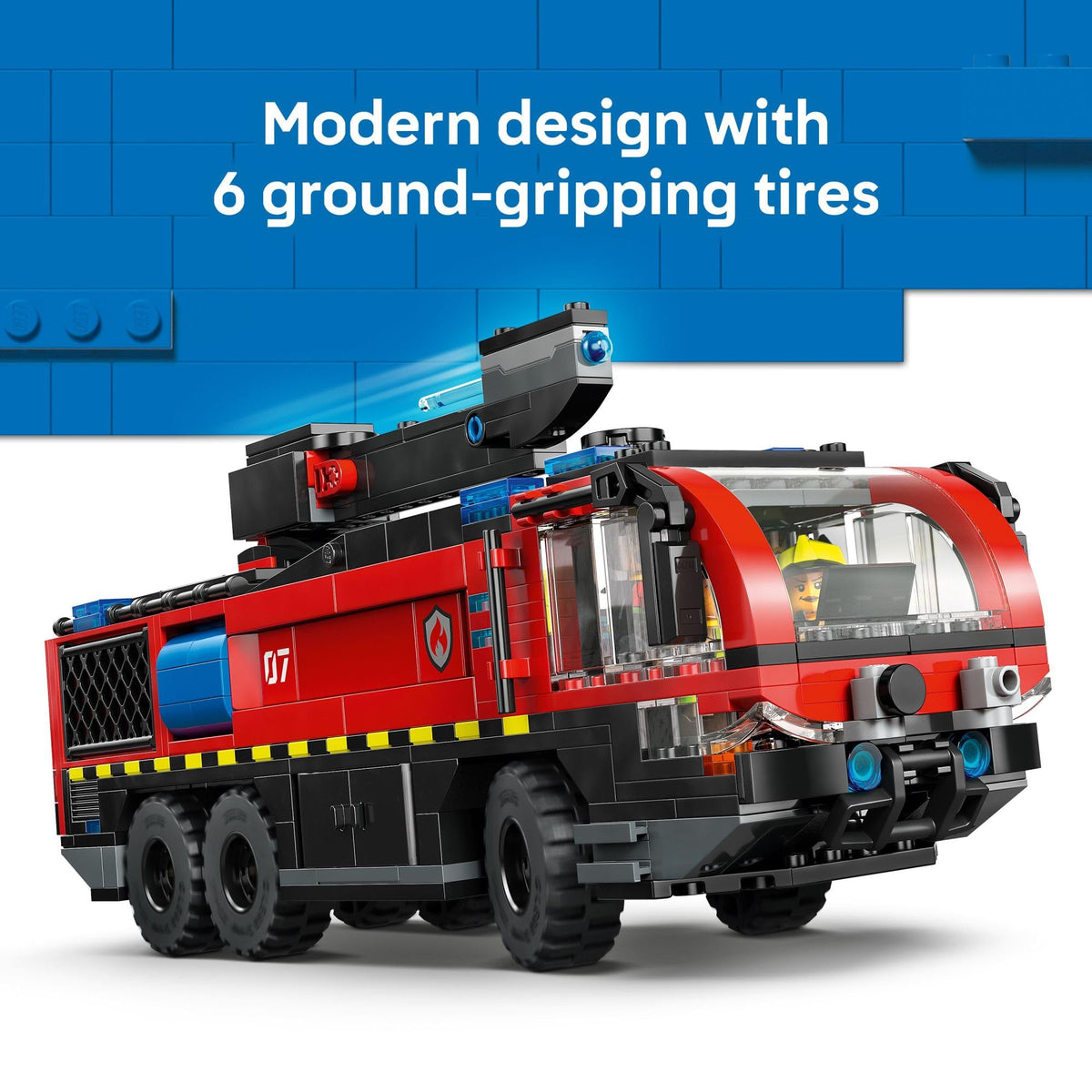 LEGO City Airport Fire Truck Building Toy, 60499, Ages 7+