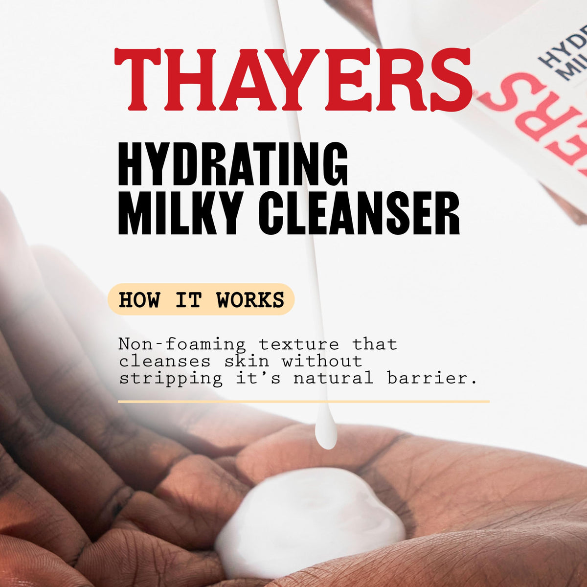 THAYERS Milky Hydrating Face Cleanser, 8 fl oz