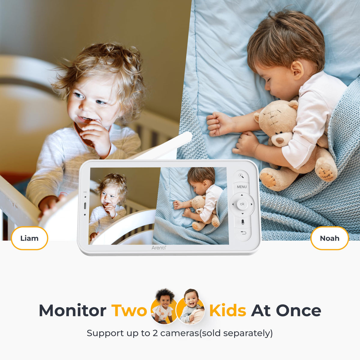 Arenti B2 WiFi 6 Baby Monitor with 5" Display