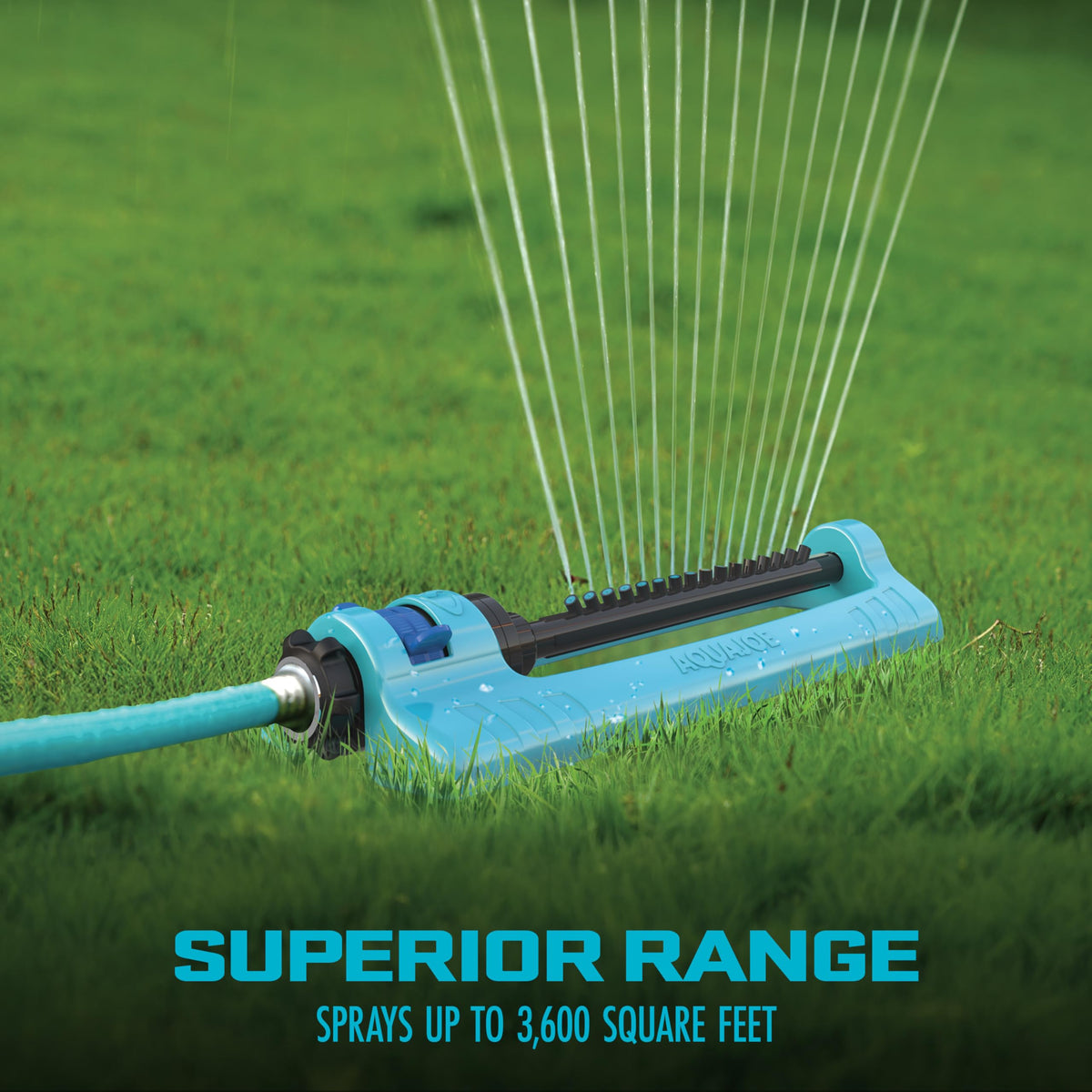 Aqua Joe SJI-OMS16 Metal Base Oscillating Sprinkler