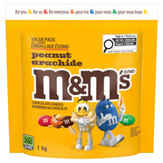 M&M'S Peanut Milk Chocolate Candy Share Bag, 1kg