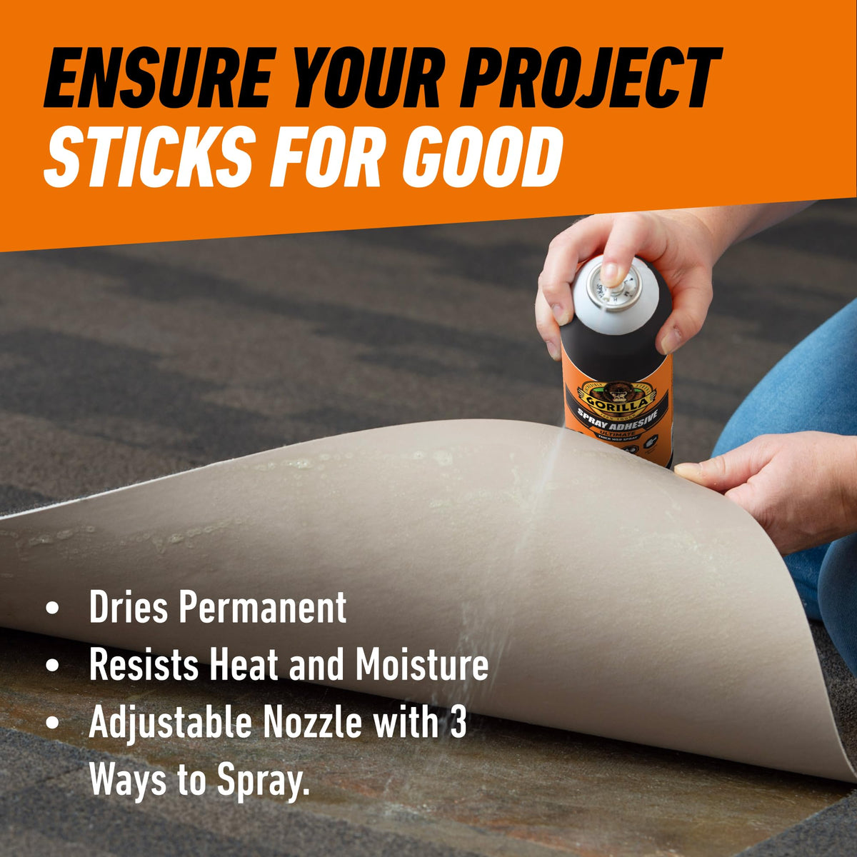 Gorilla Ultimate Multi Surface Spray Adhesive, 345g