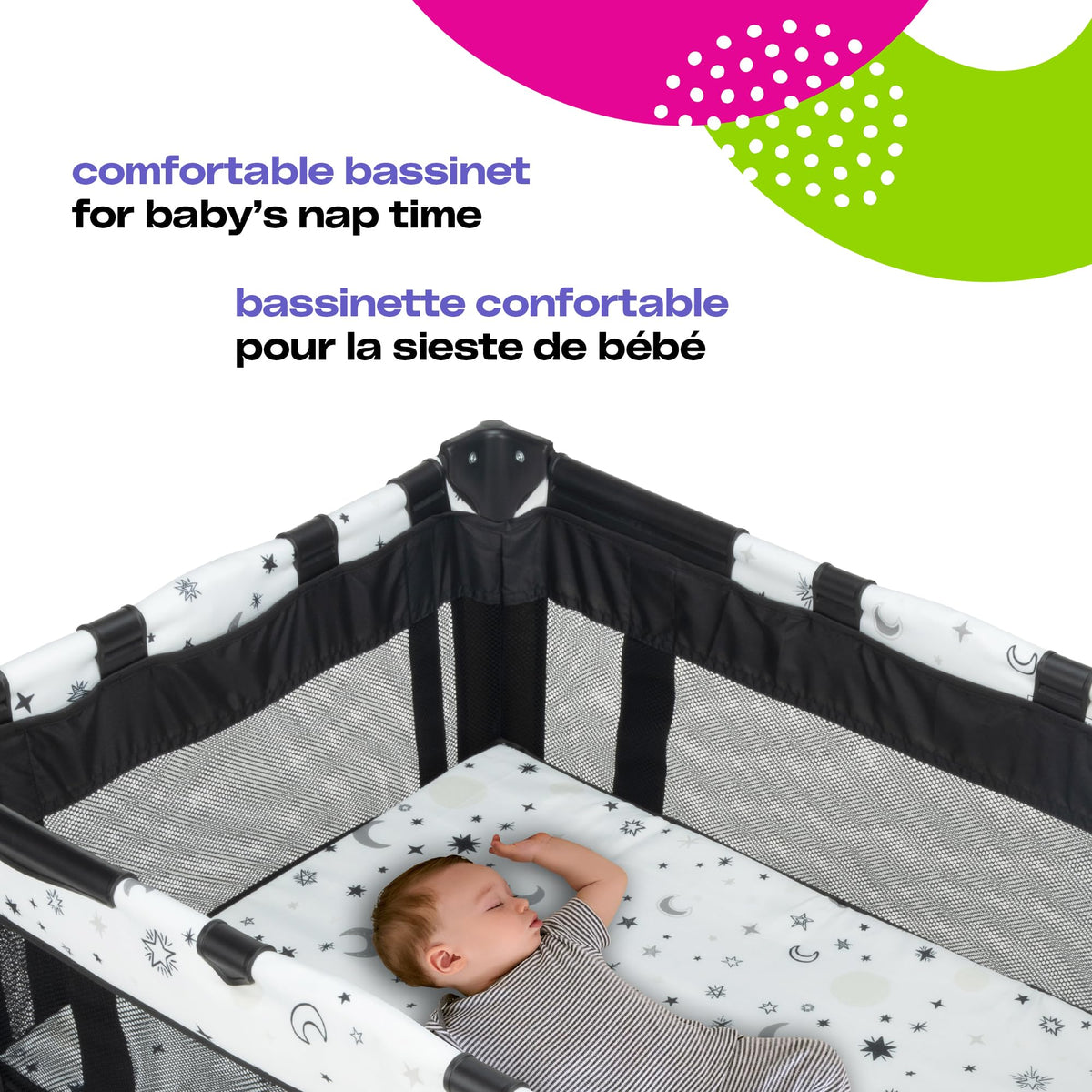 Cosco Kids Funsport Plus Playard with Bassinet, Twinkle Twinkle
