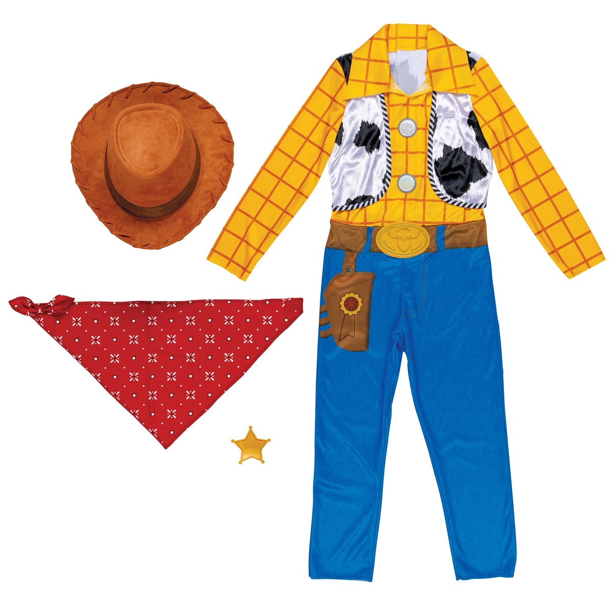 Disney Toy Story Deluxe Woody Boys' Costume, 4-6
