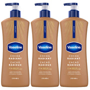 Vaseline Cocoa Radiant Lotion, Ultra-Hydrating, 600mL, 3 Pack